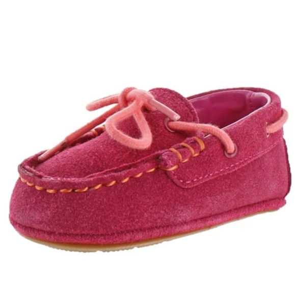 COLE HAAN Pink Grant Driver Shoes, Infant 2 - Picture 3 of 9